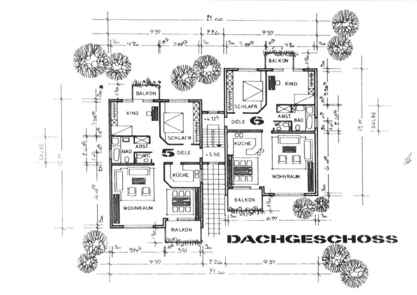 Grundriss Dachgeschoss