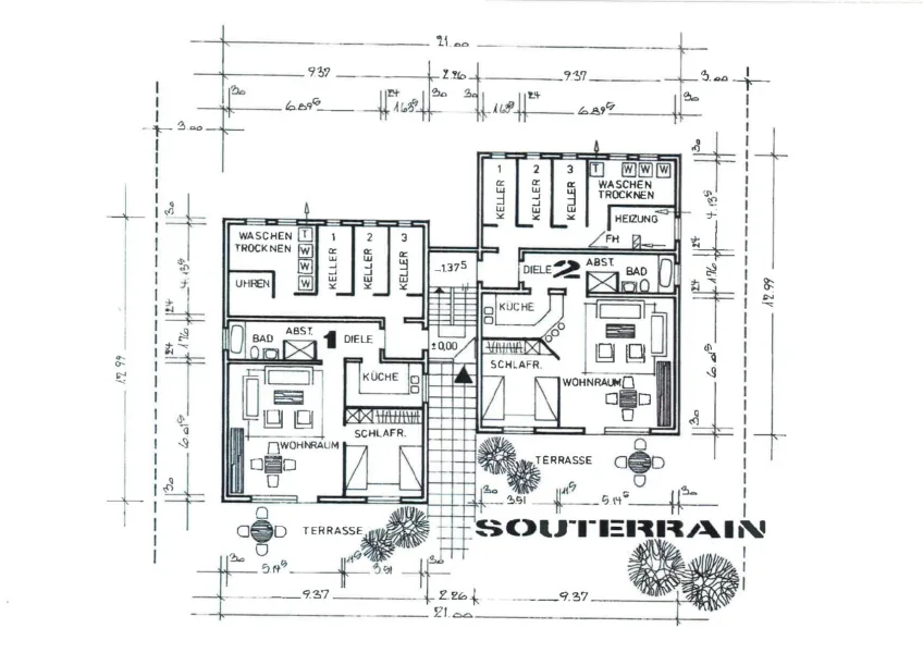 Grundriss Souterrain