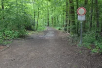 Angrenzender Waldweg