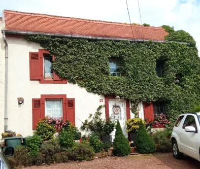 Frontansicht - Haus kaufen in Blies-Guersviller - Verträumtes Einfamilienhaus in Blies-Guersviller, Frankreich