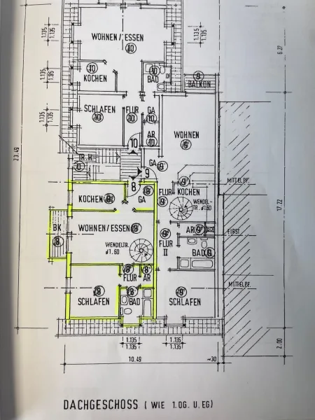 Grundriss Wohnung 3. OG 