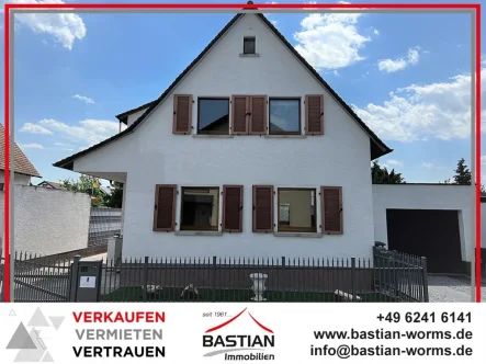 Headfoto - Haus kaufen in Bürstadt - Da ist halt (fast) nix zu machen: Modernis. (Kl)einfamilienhaus - Südterrasse - Garage - Bürstadt!