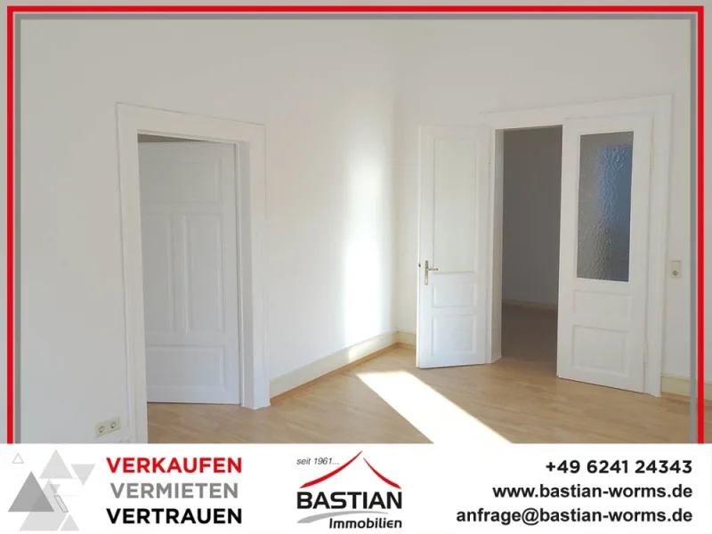 Headfoto - Wohnung mieten in Worms - CITYLAGE - MODERNISIERT - HELL - GERÄUMIG: Tolle Altbauwohnung mit großem Balkon!