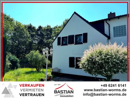 Headfoto - Haus kaufen in Worms - Urbane Idylle: DHH in natur-/stadtnaher Lage mit großem Garten und Garage, Karl-Marx-Siedlung!