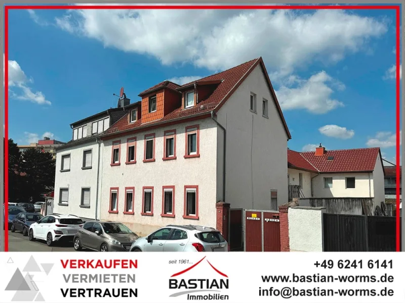 Headfoto 1423 - Haus kaufen in Worms - Mehr(familien)Haus fürs Geld: 6 Wohnungen - voll vermietet - Garten - Nähe Liebfrauenkirche!