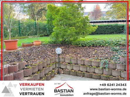 Headfoto - Wohnung mieten in Worms - Von wegen unterirdisch: Helle Souterrainwohnung - große Terrasse - Stellplatz - Innenstadt West!