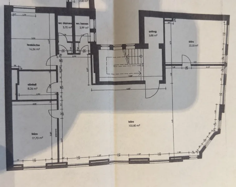 Grundriss - Büro/Praxis mieten in Unna - Bezugsfertige Praxis-/Bürofläche oder co-working mit Seminarraum in repräsentativem Gebäude