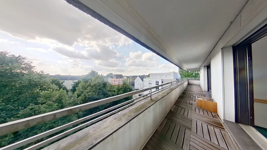 Terrasse - Wohnung kaufen in Oberhausen - Vielseitig nutzbare Penthouse-Wohnung im Herzen von Oberhausen