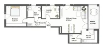 Grundriss Haus A Wohnung 3