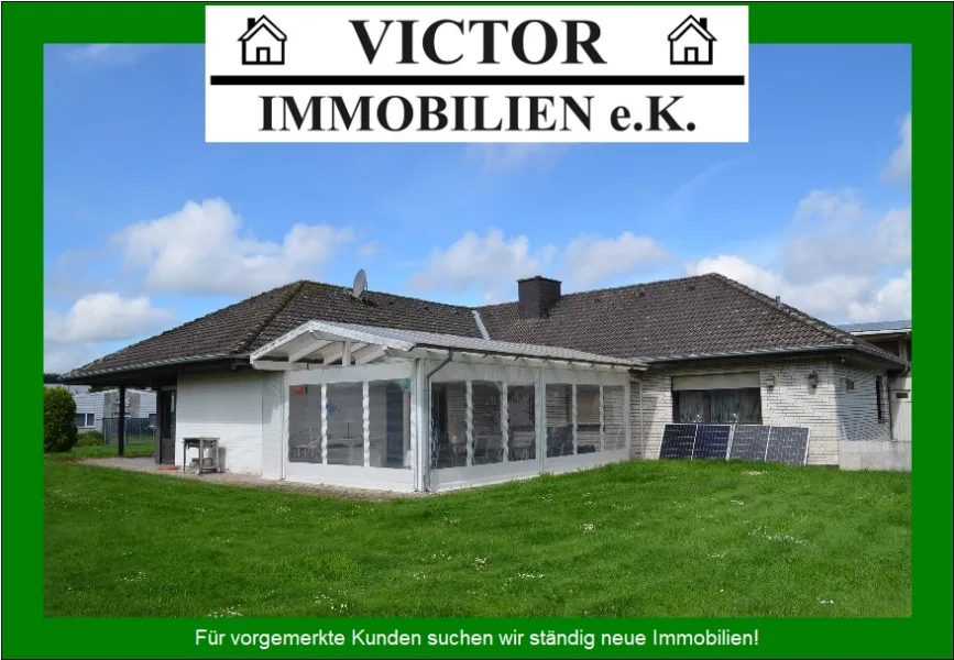 Bungalow mit Büro - Halle/Lager/Produktion kaufen in Nettetal - 6.303 m² inkl. 3.140 m² Baugrund, 188 m² Bungalow/Büro, Hallen, 24/7 Lage im Industriegebiet