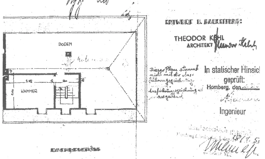 Grundriss Dachgeschoss