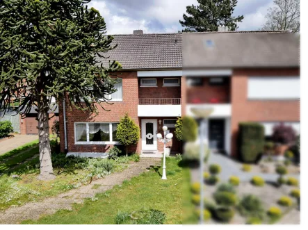 Gebäudeansicht - Haus kaufen in Kleve - Doppelhaushälfte mit Vollkeller, Garten und Garage in ruhiger Sackgasse in Kleve - Materborn