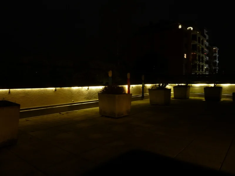 Terrasse bei Nacht