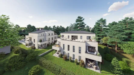 Außenvisualisierung - Wohnung kaufen in Bad Honnef - Bad Honnef - Exklusive Penthousewohnung mit traumhafter Dachterrasse