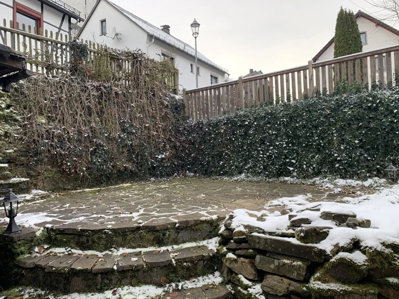 Terrasse im Winter