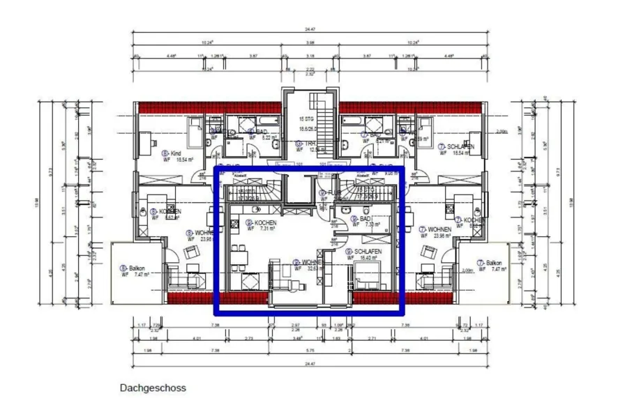 Grundriss Etage Dachgeschoss