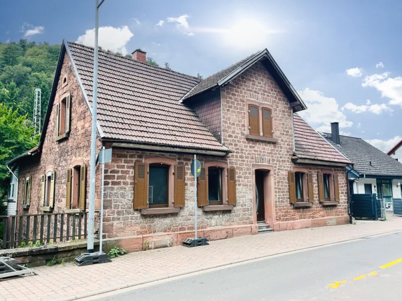 Außenansicht - Haus kaufen in Weidenthal - Charmantes Einfamilienhaus in Weidenthal: Großzügiges Wohnen in idyllischer Umgebung