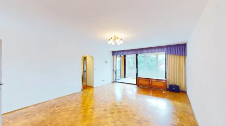 Wohnzimmer - Wohnung kaufen in Ludwigshafen am Rhein - Helle und großzügige Wohnung mit fast 100 m² und  2 KFZ-Stellplätzen. Sofort frei