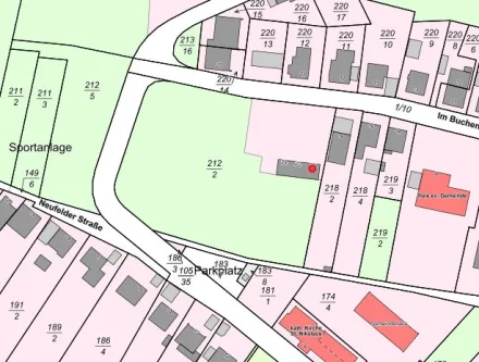 Lageplan - Grundstück kaufen in Frankeneck - Großes Entwicklungsgrundstück für Mehrgeschoßwohnungsbau