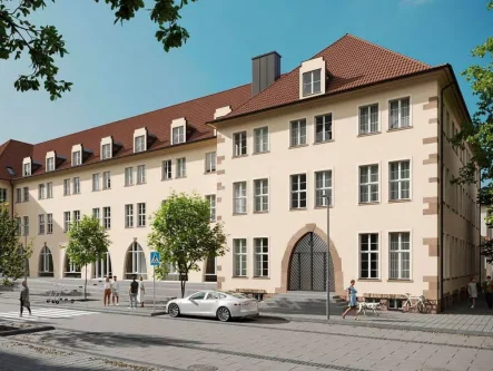 Außenansicht - Wohnung mieten in Landau in der Pfalz - Charmante 2-ZKB Wohnung in Landau: Historischer Flair trifft auf moderne Sanierung