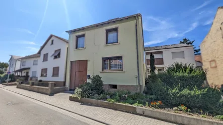 Außenansicht - Haus kaufen in Rödersheim-Gronau - Großzügig, hell und mit Blick ins Grüne - Einfamilienhaus mit Entwicklungspotenzial