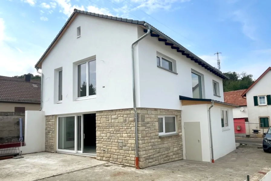 Hausansicht - Haus kaufen in Wachenheim an der Weinstraße - Modernisiertes Einfamilienhaus mit separater Halle in Wachenheim an der Weinstraße