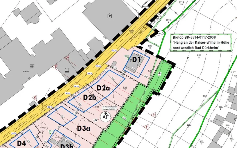 Auszug aus dem Bebauungsplan