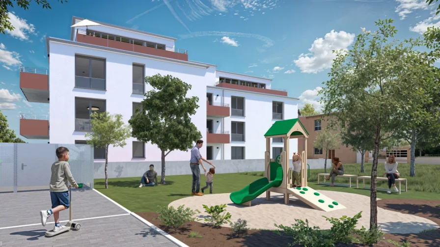 Playground - Wohnung kaufen in Kandel - Charmante 2-ZKB-Wohnung mit Terrasse – Erdgeschosslage - Wohnen im Stadtkern