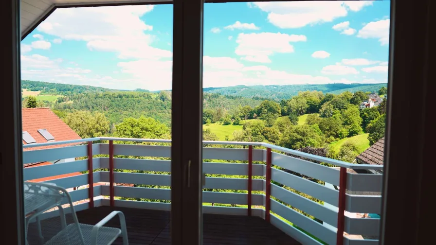 Ausblick vom Balkon