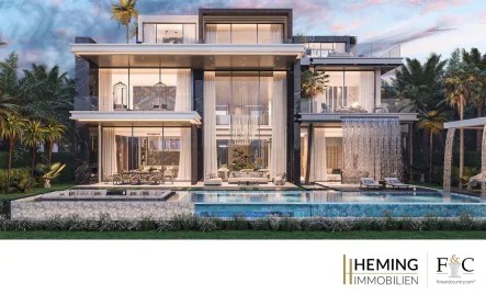  - Haus kaufen in Dubai - HEMING-IMMOBILIEN -  Stilvolle Luxusvilla mit 6 Schlafzimmern und Lagunenblick in Dubai