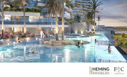  - Wohnung kaufen in Dubai - HEMING-IMMOBILIEN -  Luxuriöse 3-Zimmer-Wohnung, direkt auf dem Golfplatz!