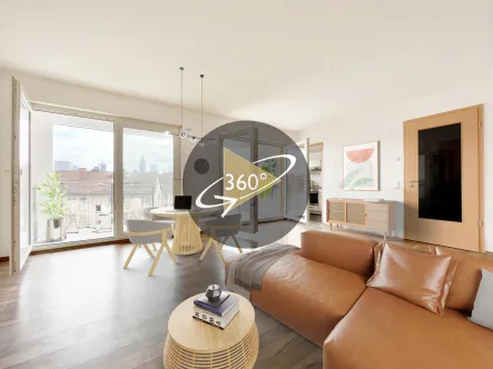 - Wohnung kaufen in Frankfurt am Main - HEMING-IMMOBILIEN -  Light-flooded city flat with large balcony at Rebstockpark