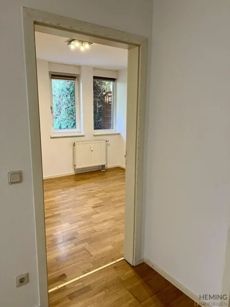 Blick ins Schlafzimmer