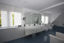 modernes Bad mit Wanne und Doppeldusche