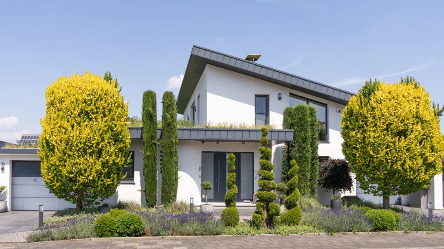 Außenansicht - Haus kaufen in Wesel - Traumhaftes Einfamilienhaus in Wesel-Blumenkamp: Sehr gepflegter Zustand mit Pool – Ihr perfektes Zuhause erwartet Sie!