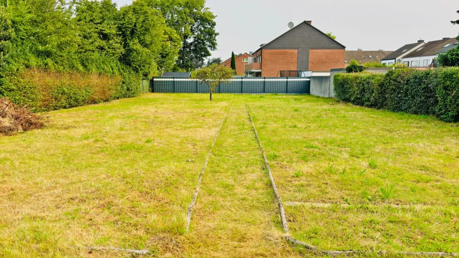 Gartenansicht - Grundstück kaufen in Moers - Baugrundstück in begehrter Lage von Moers-Asberg!