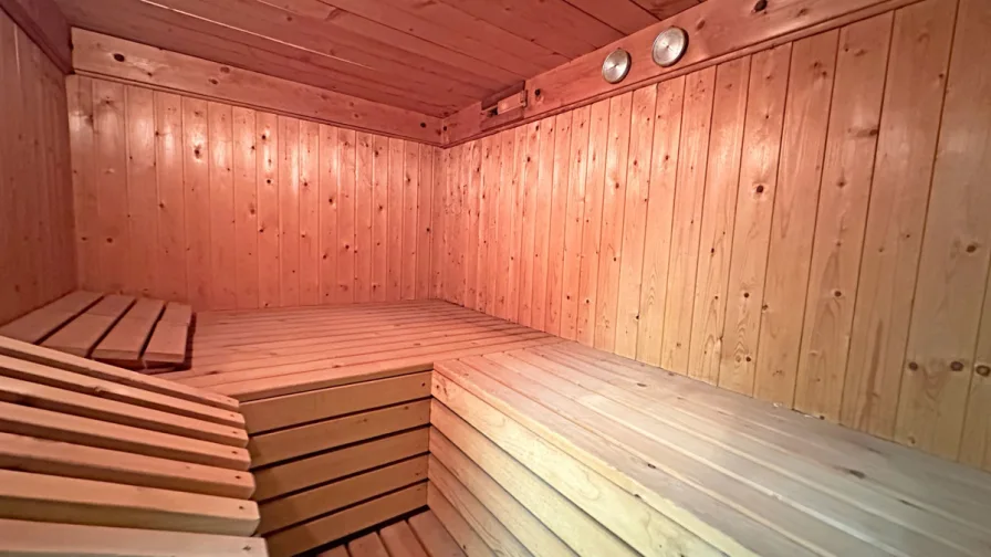 Sauna im Untergeschoss