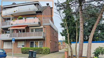 Haus - Wohnung kaufen in Moers - Perfekt aufgeteilte Vierzimmerwohnung mit zwei Bädern und großer Dachterrasse in zentraler Lage von Moers!