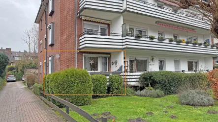 Ansicht-Wohnung - Wohnung kaufen in Wesel - Schöne Eigentumswohnung mit zwei Balkonen in Wesel-Stadt!