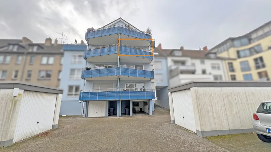 Außenansicht - Wohnung kaufen in Dinslaken - Kapitalanleger aufgepasst: Gepflegte Zweizimmerwohnung mit Balkon, Aufzug und Stellplatz!