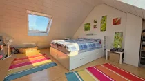 Schlafzimmer im Spitzboden