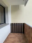 Ansicht überdachter Balkon