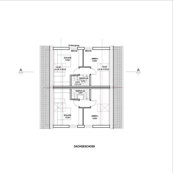 Grundriss Dachgeschoss 