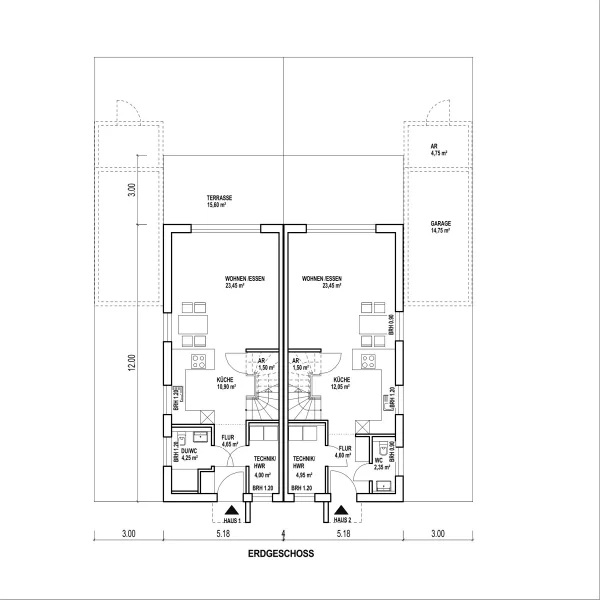 BV Hangelar Grundriss Erdgeschoss