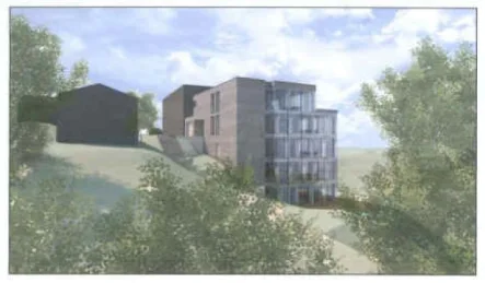 Visualisierung Neubau Triller - Grundstück kaufen in Saarbrücken - Projektierter Neubau für ein 4-Familienhaus auf dem Triller