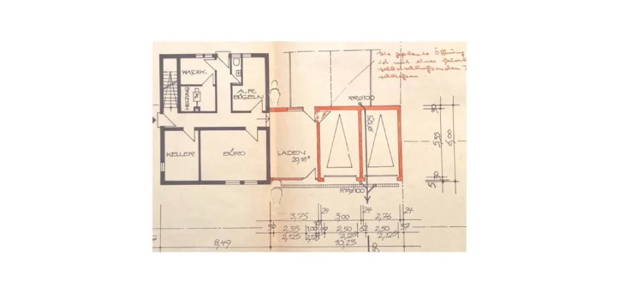 Grundriss EG Vorderhaus