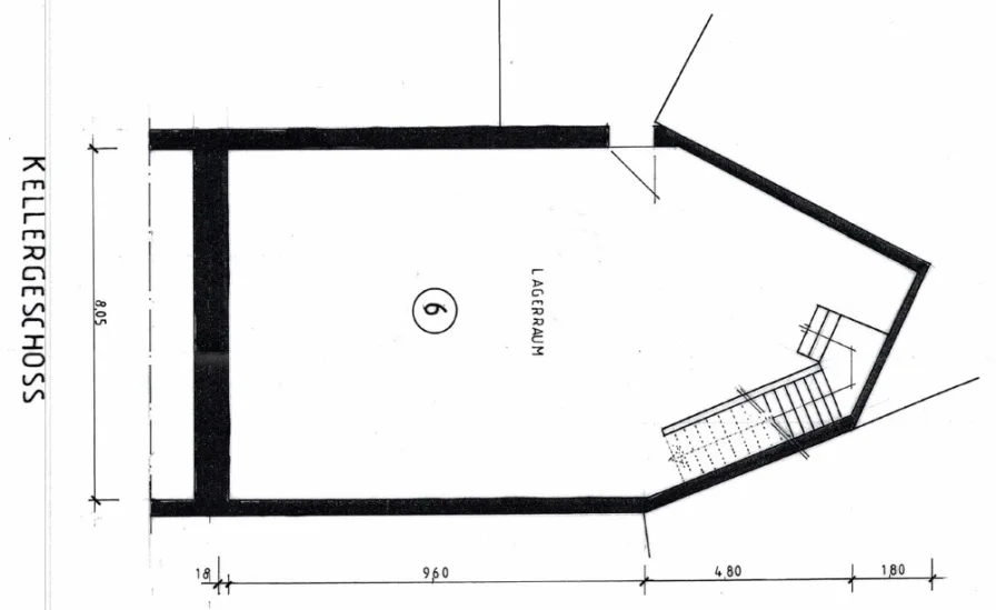 Grundriss Kellergeschoss Hinterhaus