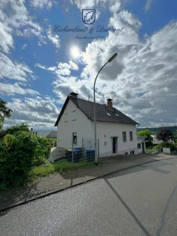 Gebäudefront - Haus kaufen in Saarbrücken / Güdingen - 3-Familienhaus in bevorzugter Lage auf dem Güdinger Berg