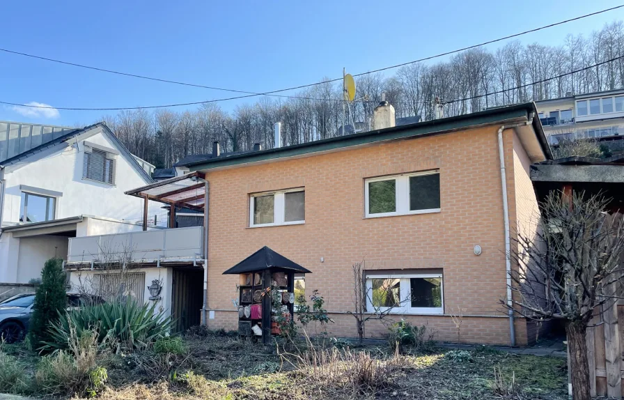 Frontansicht - Haus kaufen in Braubach - Renovierungsbedürftiges Einfamilienhaus mit Einliegerwohnung in Koblenz  Braubach