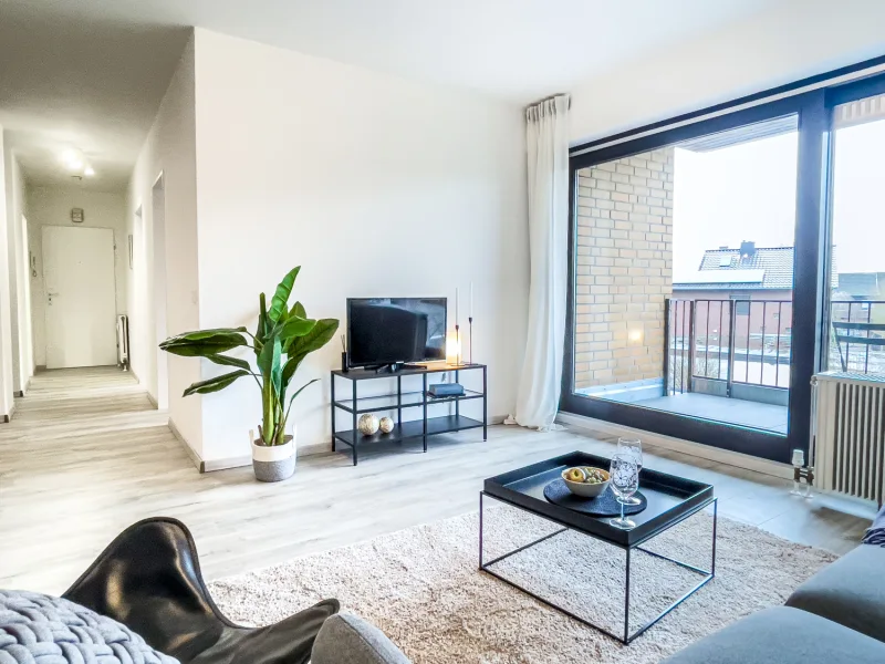 TV Regal Wohnzimmer - Wohnung kaufen in Dülmen - Helle renovierte Eigentumswohnung mit Stellplatz